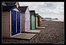 Deserted Beach Huts At Budleigh Salterton